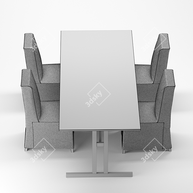 Elegant KLIMPFJÄLL / BERGMUND Dining Set 3D model image 4