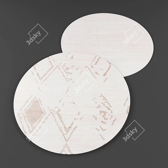 Modern Round Rugs Collection 3D model image 2