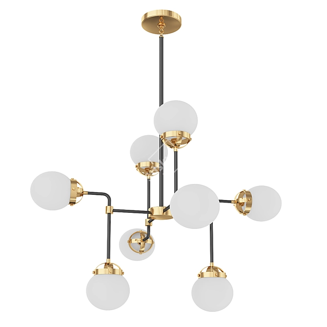 Bubble Lights Sputnik Chandelier 3D model image 1