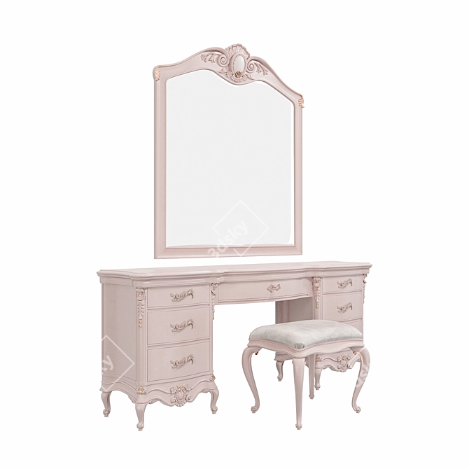 Romantic Vanity Set: Tosato Dressing Table 3D model image 1
