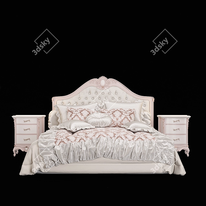 Tosato Bed 42.18: Elegant and Spacious 3D model image 2