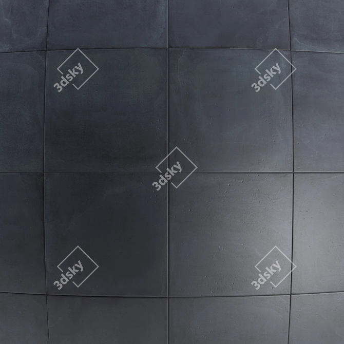 Indigo Cement Tile Collection 3D model image 2