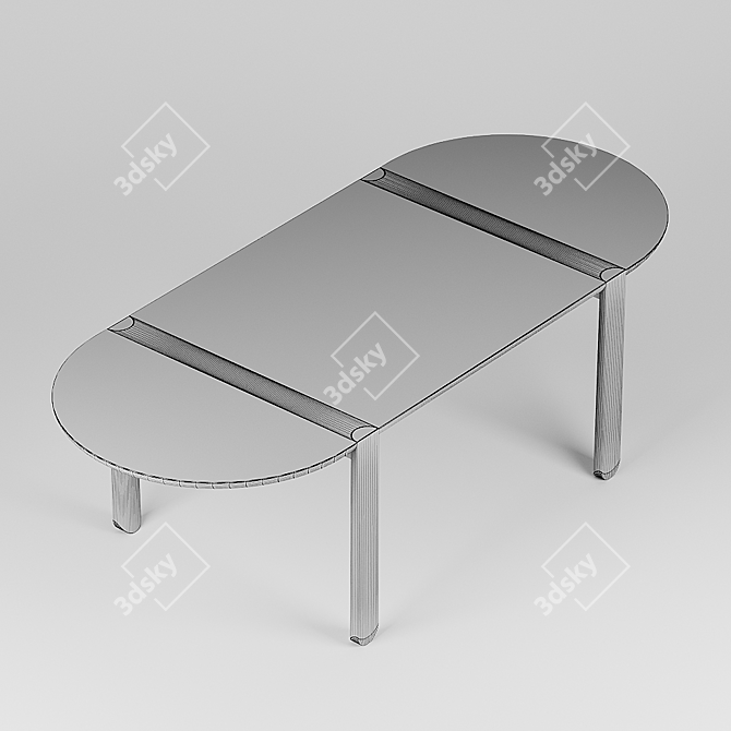 Sleek Miniforms Ovo Table 3D model image 6