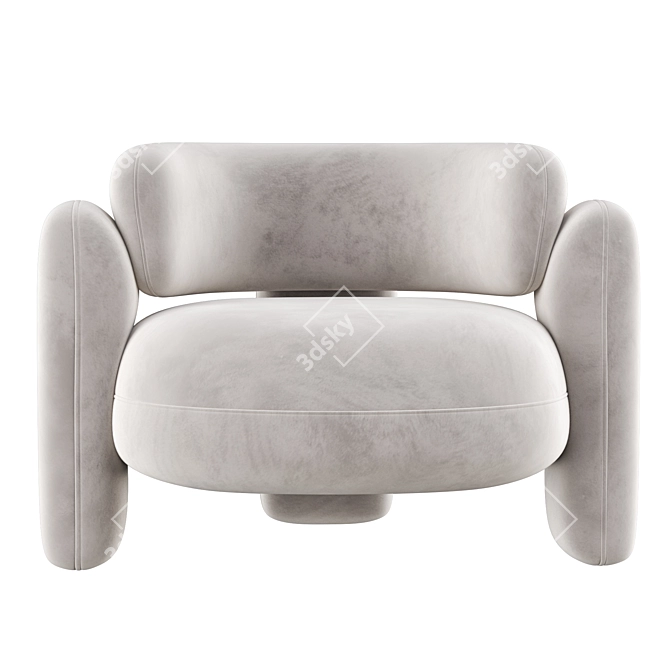  Embrace Armchair: Modern Comfort 3D model image 2