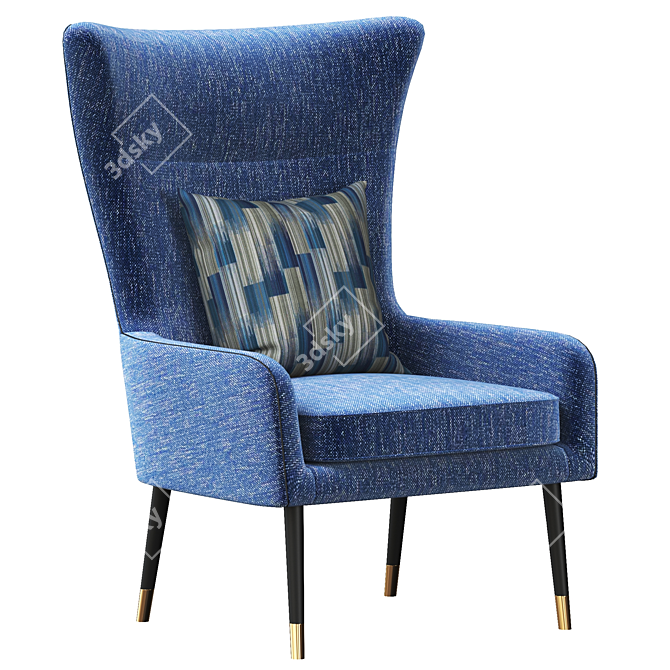 Elevate Comfort with Favarro 2 Armchair 3D model image 1
