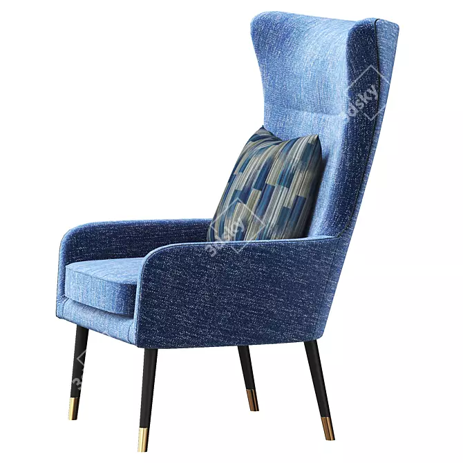 Elevate Comfort with Favarro 2 Armchair 3D model image 3