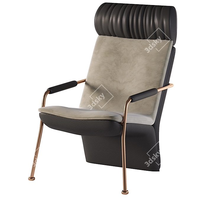Modern Armchair: 3D Max, Corona Rendrer 3D model image 3
