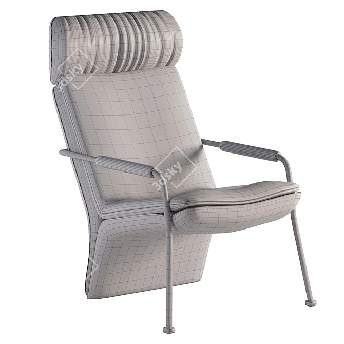 Modern Armchair: 3D Max, Corona Rendrer 3D model image 5