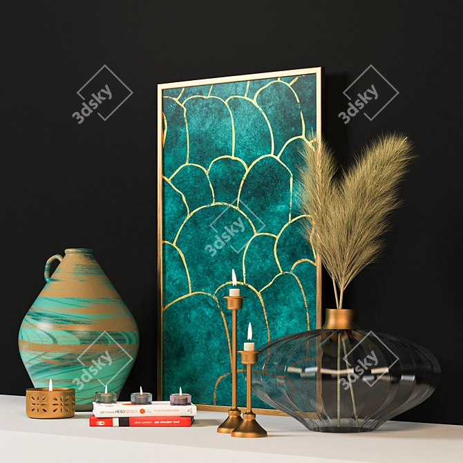 Elegant Decor Set 3D model image 2