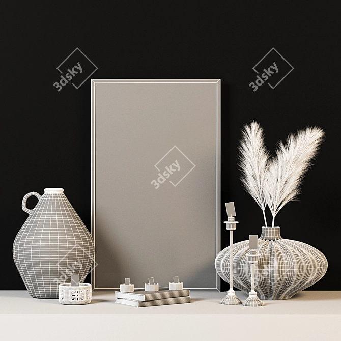 Elegant Decor Set 3D model image 3