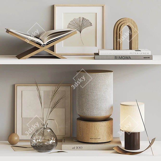 Elegant Decor Set with Bang & Olufsen Speaker 3D model image 1