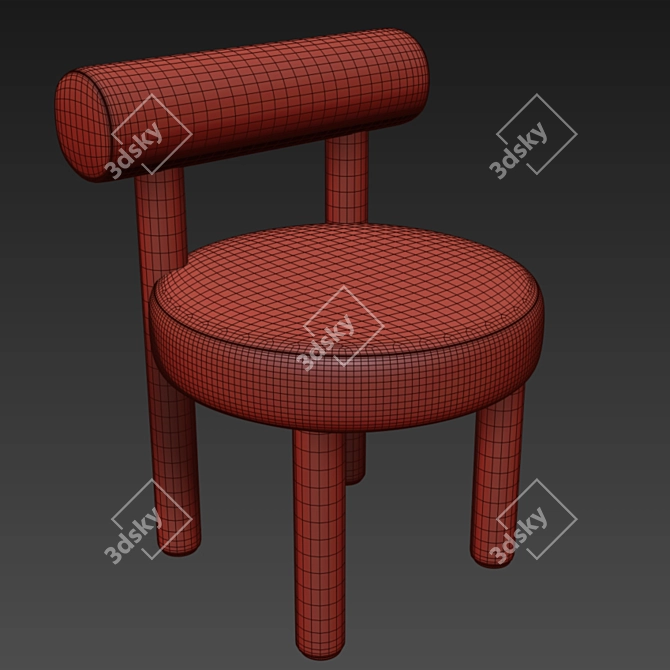 Bauhaus-inspired Gropius Chair 3D model image 3
