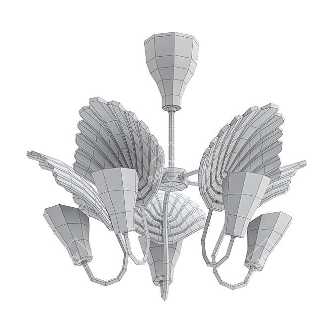 Sleek Nordic Design Ceiling Lamp 3D model image 2