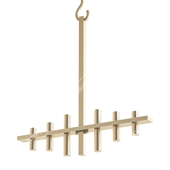 Elegant Markaryd Chandelier 3D model image 1