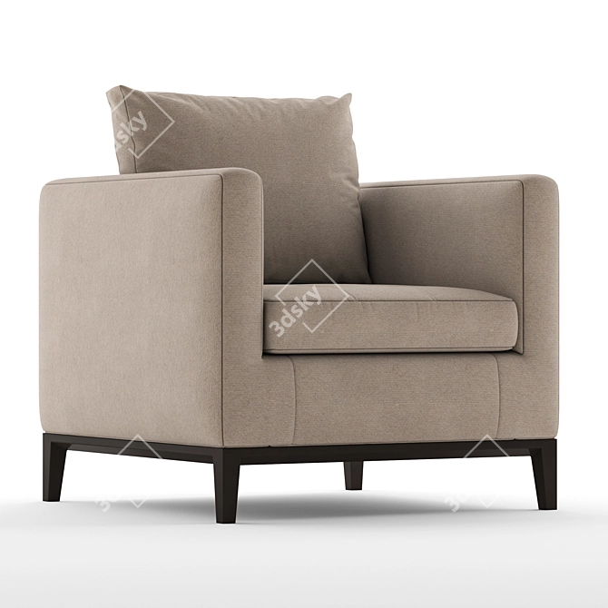 B&B Italia Lucrezia Soft: Modern Armchair with 3D Rendering Software-Ready Files 3D model image 2