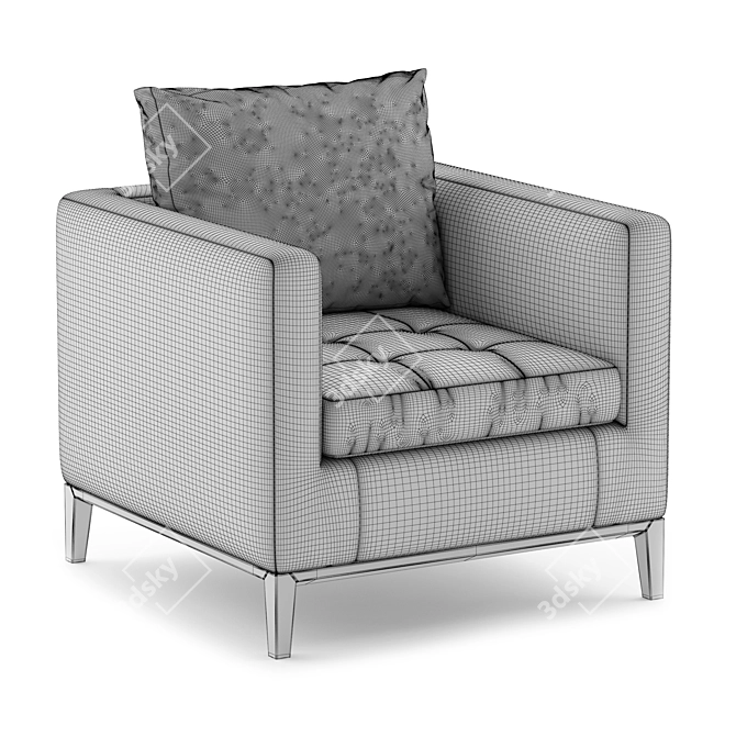 B&B Italia Lucrezia Soft: Modern Armchair with 3D Rendering Software-Ready Files 3D model image 4