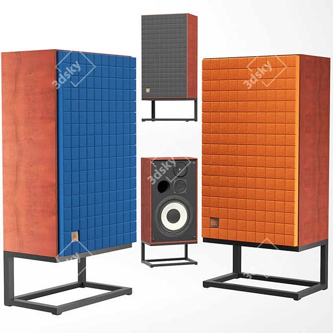 Ultra Bass Stand Speakers 3D model image 1
