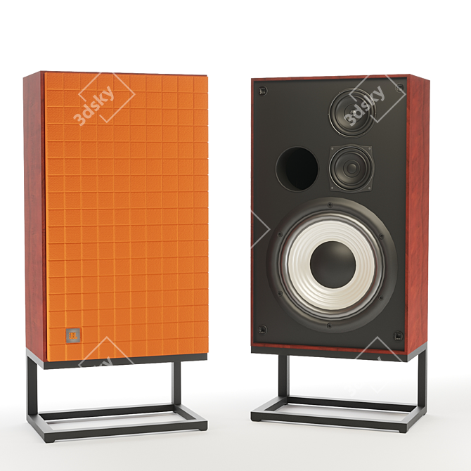 Ultra Bass Stand Speakers 3D model image 2
