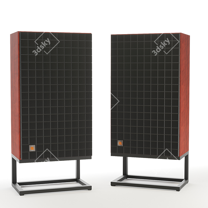 Ultra Bass Stand Speakers 3D model image 4