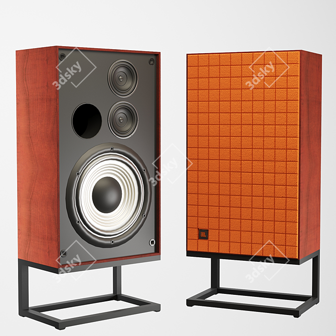 Ultra Bass Stand Speakers 3D model image 6