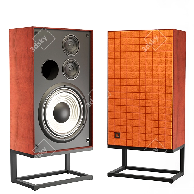 Ultra Bass Stand Speakers 3D model image 8