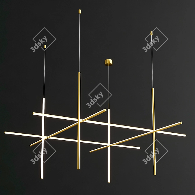 Sophisticated Pendant Lighting: COORDINATES Collection 3D model image 6