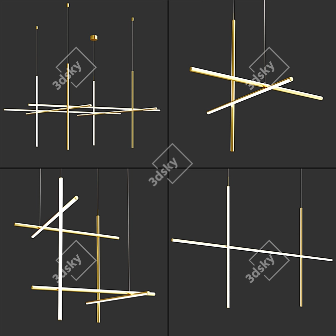 Sophisticated Pendant Lighting: COORDINATES Collection 3D model image 7