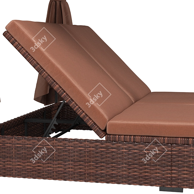 Outdoor Oasis Patio Set 3D model image 4