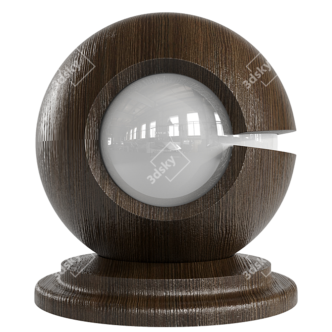 Mario Oak Brown: High-Quality Wood Texture 3D model image 3