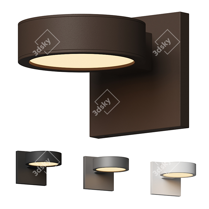 Title: Reals Outdoor Downlight - Minimalistic Elegance 3D model image 1