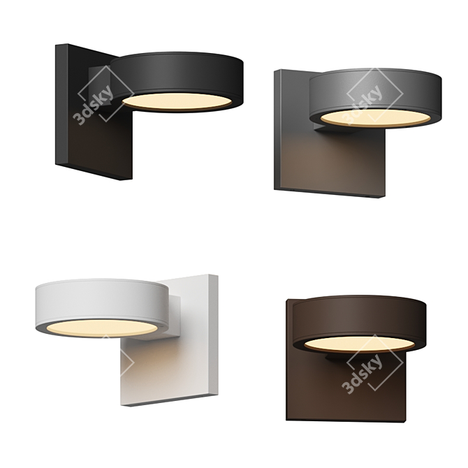 Title: Reals Outdoor Downlight - Minimalistic Elegance 3D model image 2