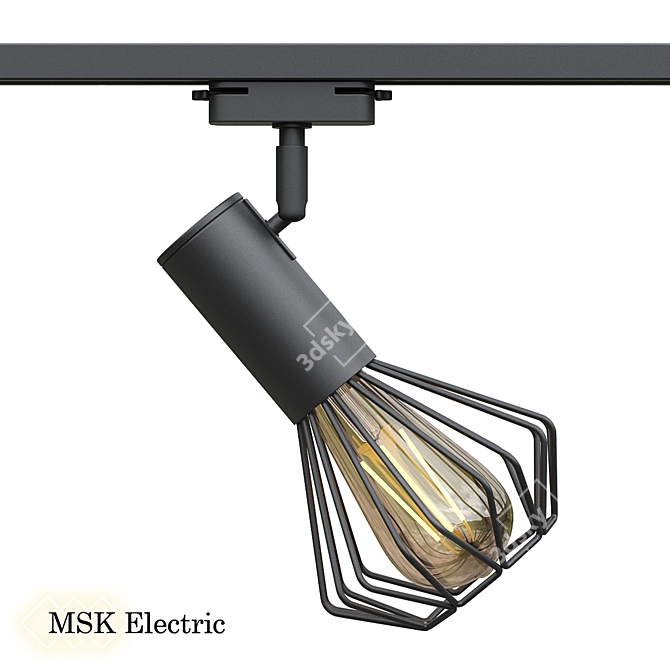 Modern Loft Track Lamp 3D model image 1