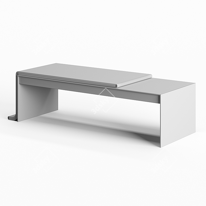 Bower Melt Coffee Table: Sleek Elegance 3D model image 2