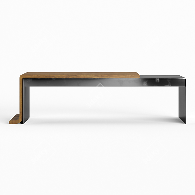 Bower Melt Coffee Table: Sleek Elegance 3D model image 4