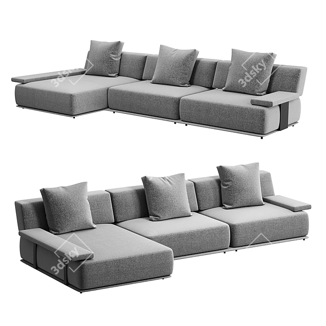 Elegant Olta Sofa: Stylish Comfort 3D model image 1