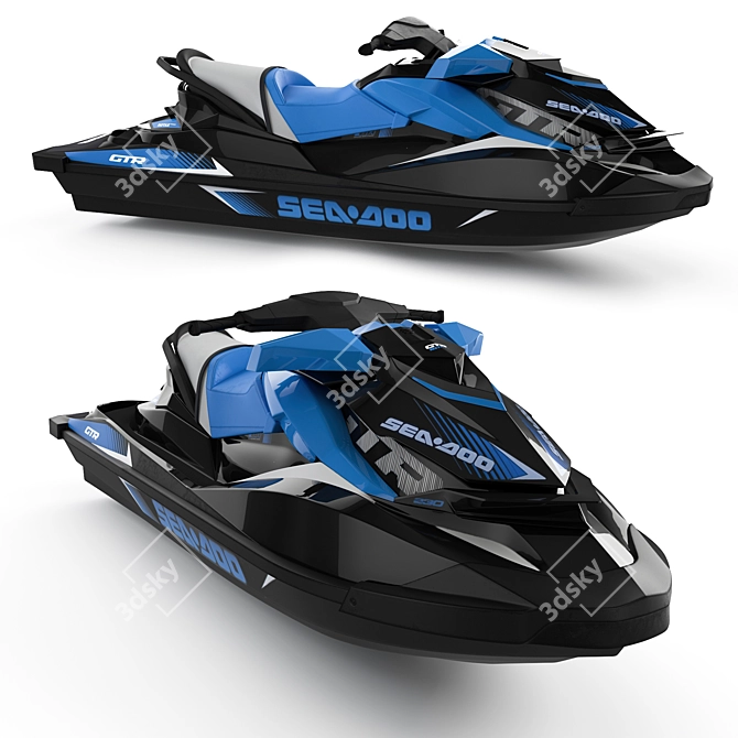 Powerful Hydrocycle Sea Doo GTR 3D model image 1