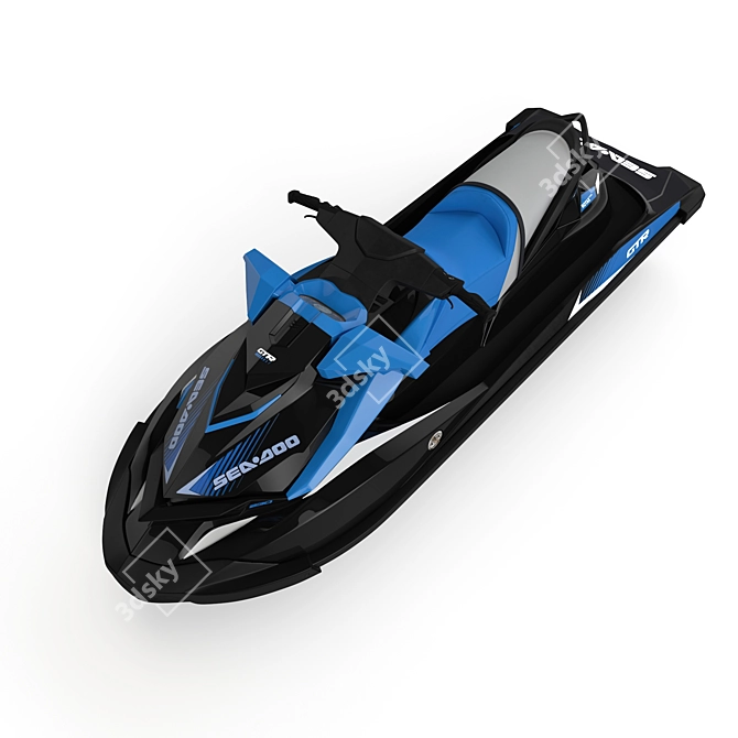 Powerful Hydrocycle Sea Doo GTR 3D model image 4