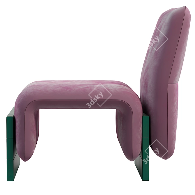 Modern Armchair: High-quality 3D Model 3D model image 4