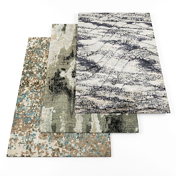 Modern Rugs Set 3D model image 1