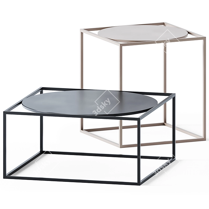 Norrebro Metal Coffee Tables 3D model image 1