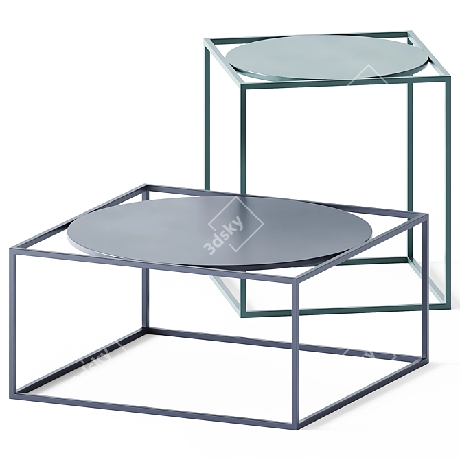 Norrebro Metal Coffee Tables 3D model image 2