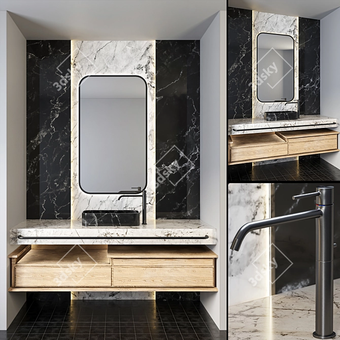 GESSI Faucet: Stylish Bathroom Furniture 3D model image 1