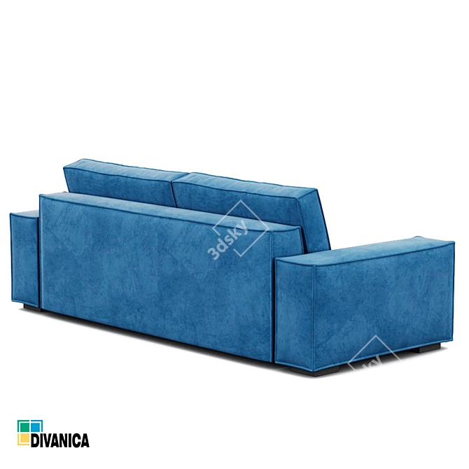 Premium Quality Milan Sofa: Customizable and Eco-Friendly 3D model image 3