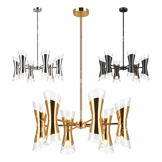 Strato Lightstar Pendant Chandelier 3D model image 1