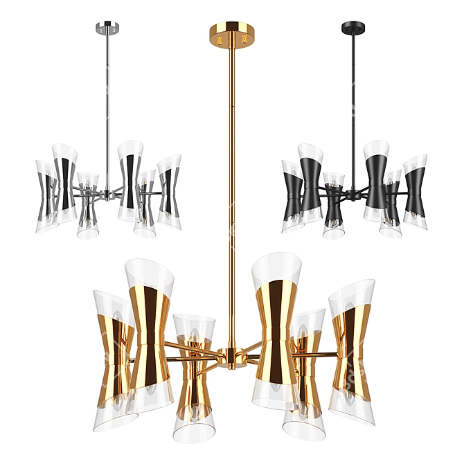 Strato Lightstar Pendant Chandelier 3D model image 2