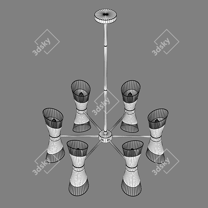 Strato Lightstar Pendant Chandelier 3D model image 4