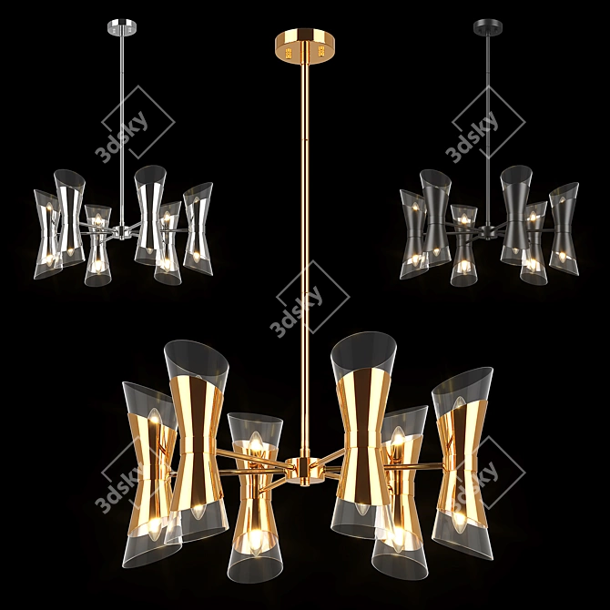 Strato Lightstar Pendant Chandelier 3D model image 6