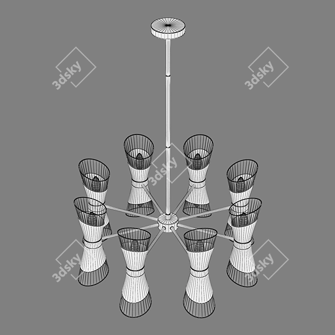 81716x Strato Lightstar Chandelier 3D model image 4