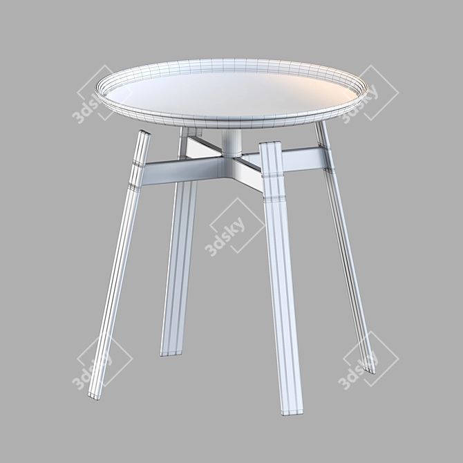 Modern Round Table | D485mm H500mm 3D model image 2