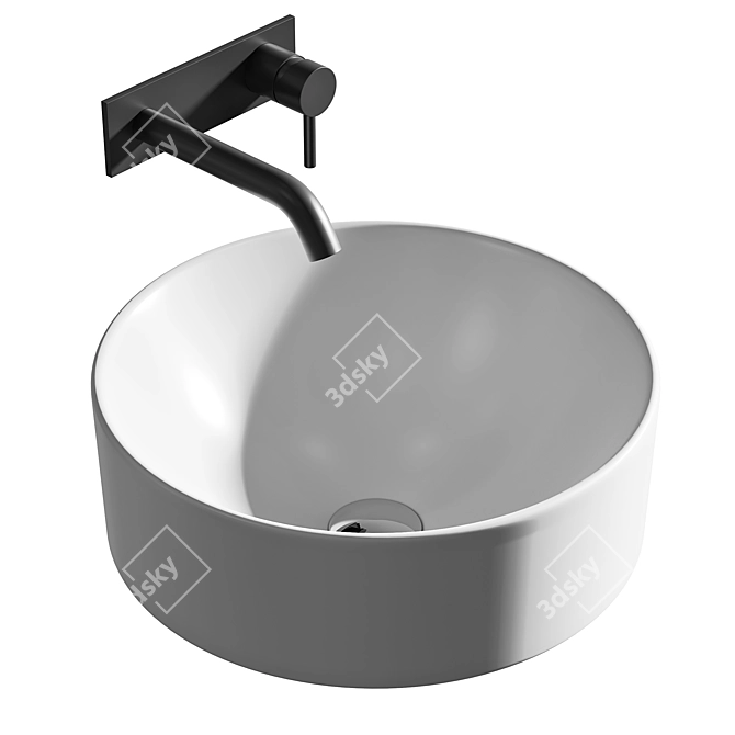 Elegant Jacob Delafon VOX Washbasins 3D model image 3